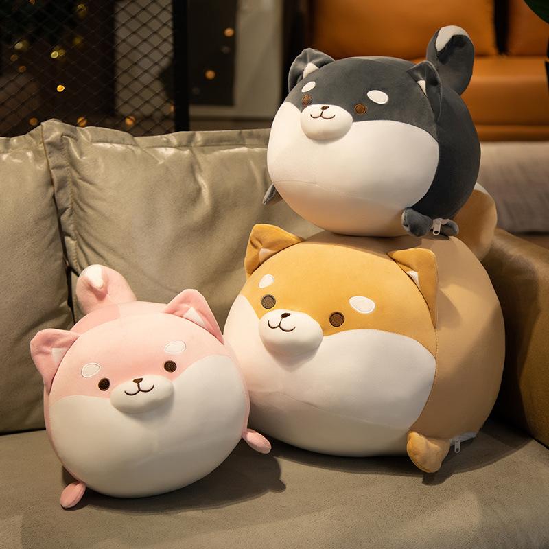 Cute Shiba Inu Plush Toy Doll Dog Ragdoll Corgi Doll Pillow Bed Super Soft Sleeping Big Pillow