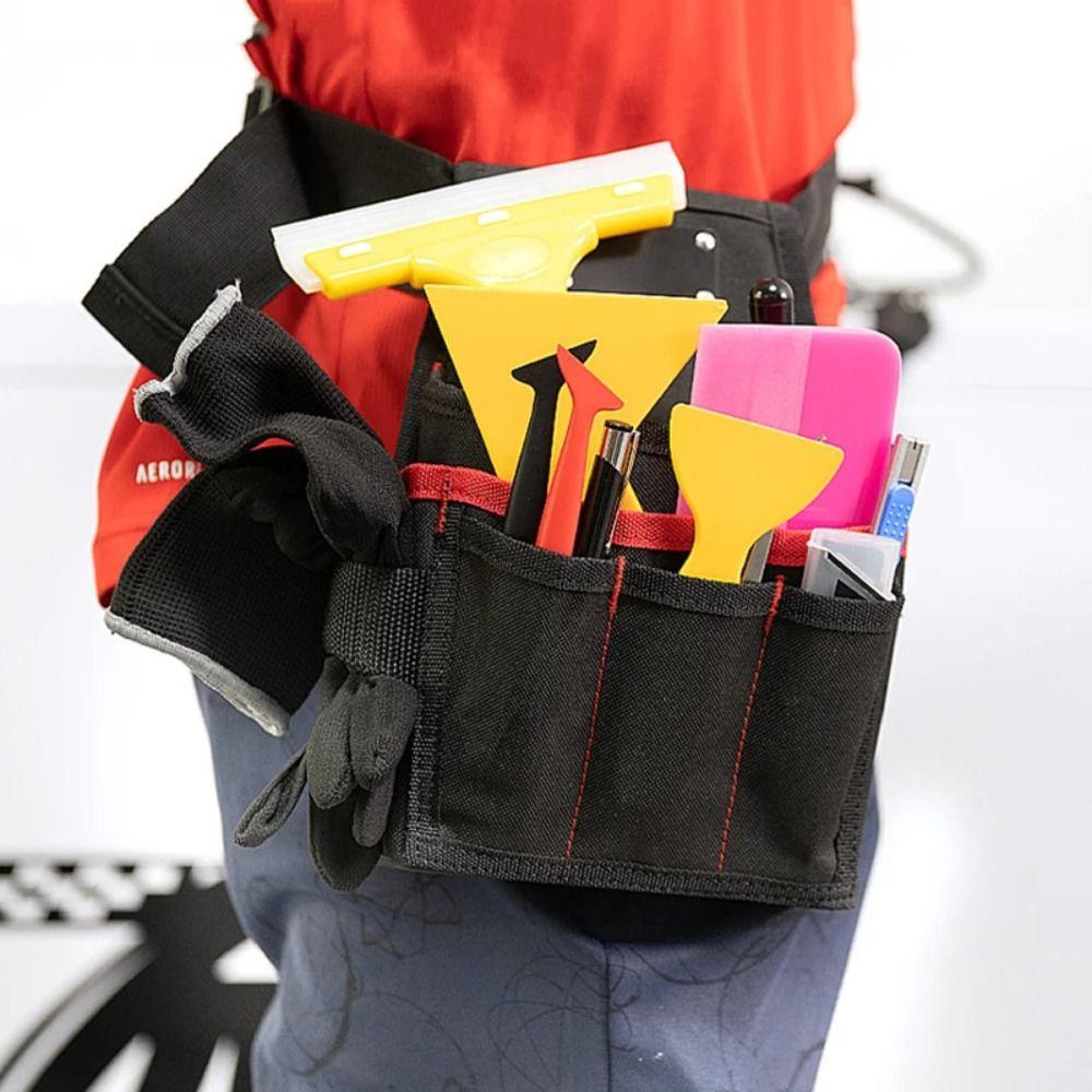 Waterproof Storage Bag Oxford Cloth Waist Bag Tear-resistant Car Tools Bag  Hardware