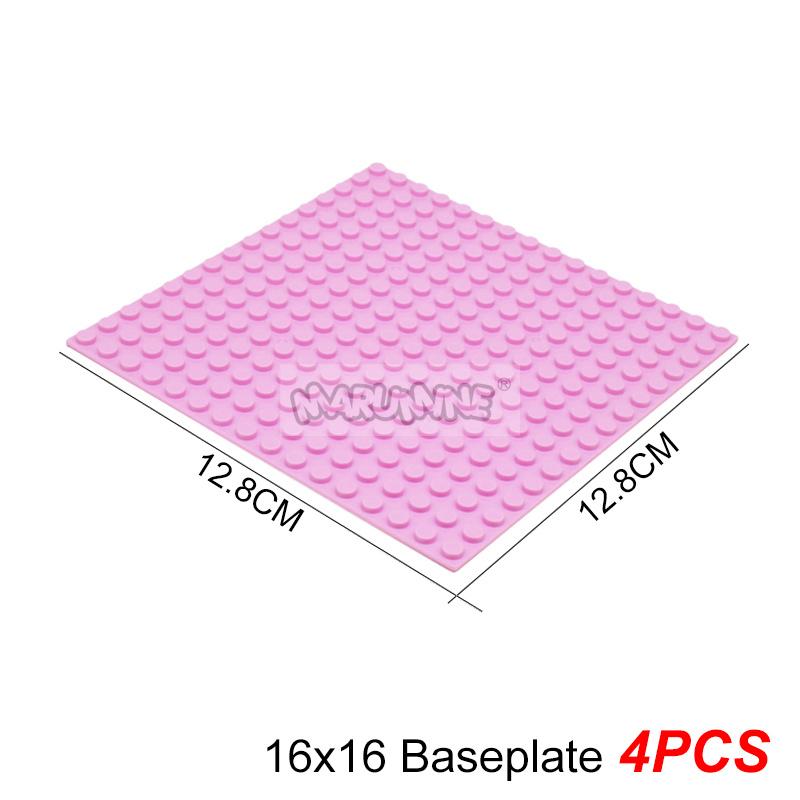 

MARUMINE 50x50 точек опорная плита 5050 строительные блоки детали опорной пластины DIY классические кирпичи MOC образовательная конструкция 16x16 Pink