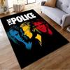 The Police Band Colorful Portrait Design Non-slip Rug Suitable for Living Room and Bedroom Sofas