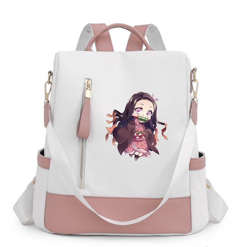 Stilvoller Oxford-Nylon-Rucksack für Damen Streetwear Reise Schultasche Mit Wasserdichten Diebstahlschutz-Merkmalen