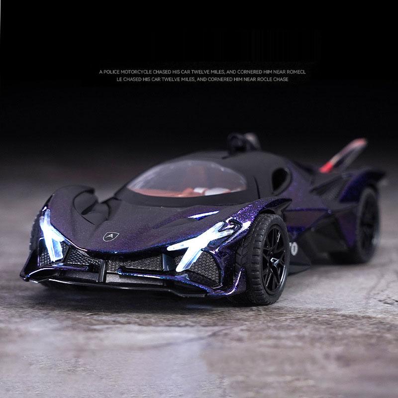1/32 APOLLO EVO Alloy Car Model High Simulation Diecasts Toy with Sound and Light Pull Back Vehicles Decoration Toys  for Kids Gift