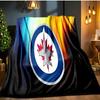 Winnipeg Flannel Blanket, Use for Birthday/Holiday Gift, Soft Blanket for Sofa/Bed/Camping/Office/Tourism Use,All Seasons