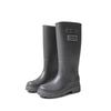 Fashion extra high wading women's boots long tube rubber shoes over the knee women's rain boots powder water boots dazzling black women