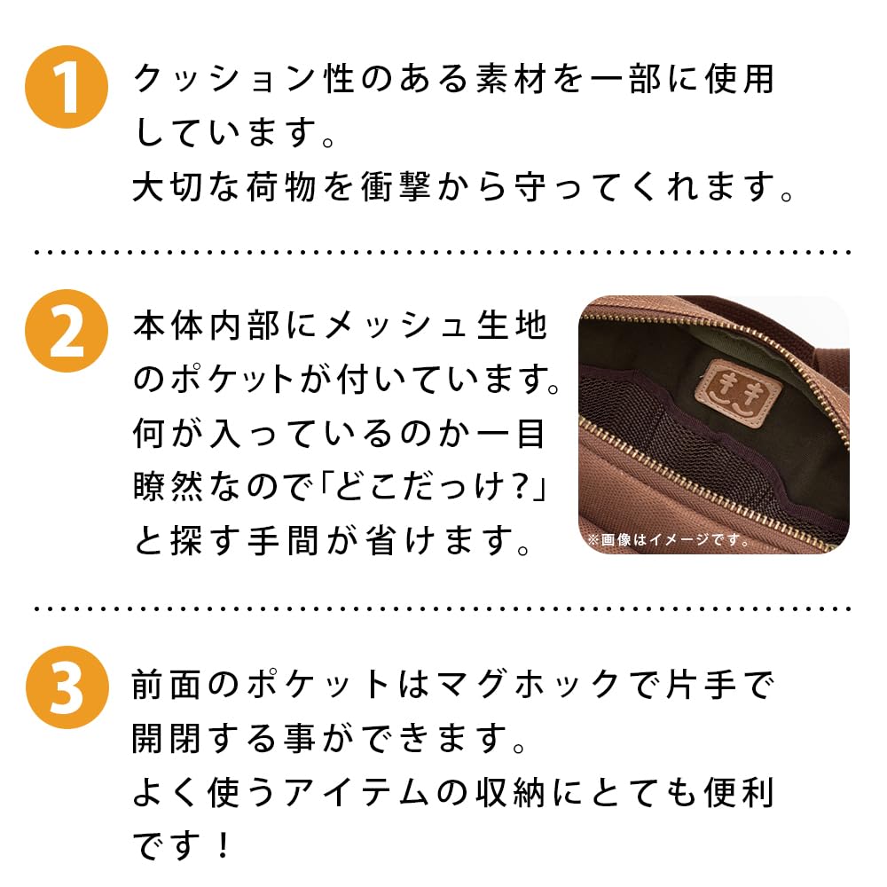 Creare Kiki Men's Shoulder Bag, Okayama Denim, Slim Smartphone and Gadget Shoulder Bag, Made In Japan, Perfect Birthday Gift for Dad, Dom-108h