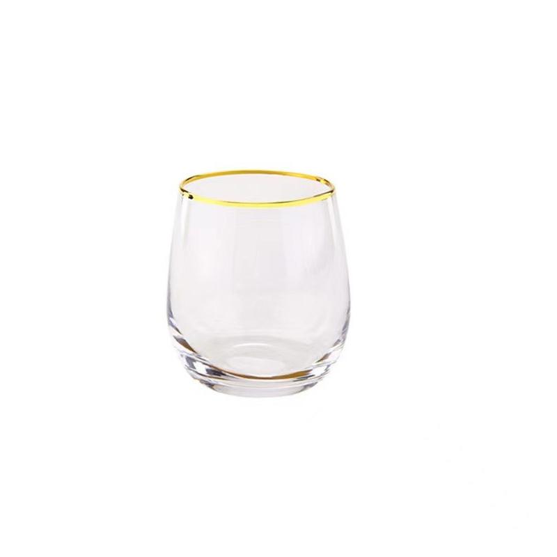 Wasserbecher aus Kristallglas, eiförmige Whiskygläser, perfektes Geschenk für Scotch-Liebhaber, Frühstücks-, Milch-, Saftbecher, Party-Barzubehör
