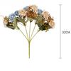Realistic 10 Heads Artificial Rose Bouquet 32cm Silk Western-Style Floral Decor Artificial Flowers Home Decor