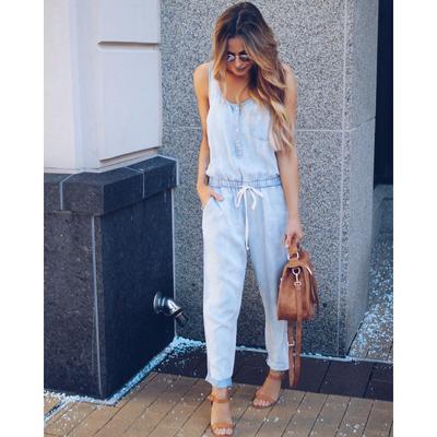 Undershirt Waist Slim Fashion Jeans One-piece Pants