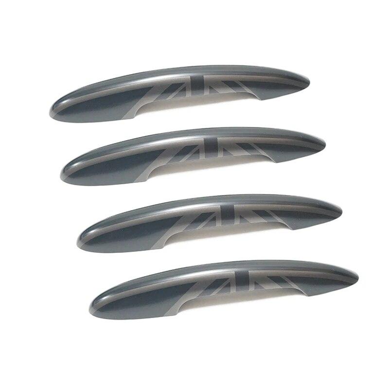 

Black Flag Door Handle Cover For MINI Cooper S JCW Clubman F54 F55 F60 Countryman Exterior Car Styling Decoration Accessory With hole чорний