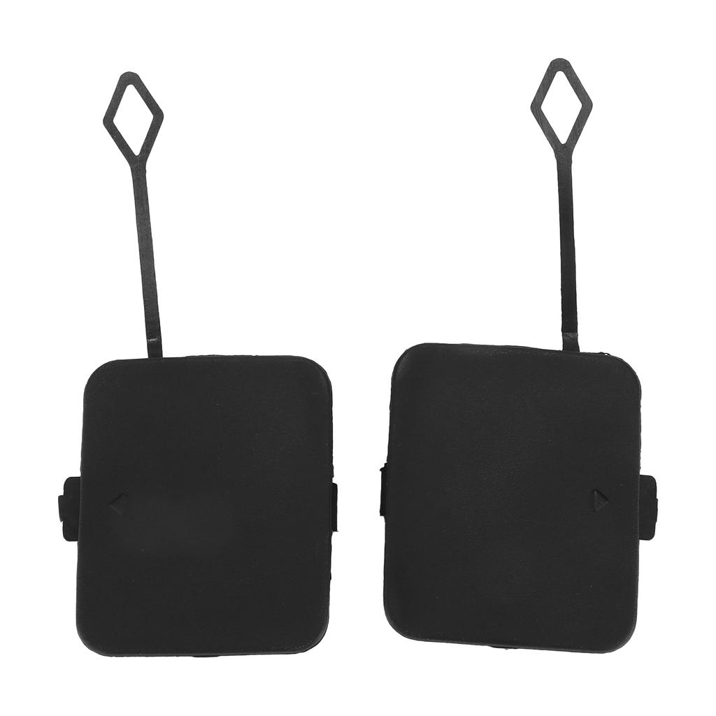 2pcs Rear Bumper Tow Hook Cover Cap 51127272415 ABS Black Replacement for X3 F25 2011‑2014