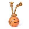 Interactive Dog Toys Smart Rolling Basketball Motion Activated Automatic Moving Squeaky Dog Toy Balls Puppy Chew Toys Knot Rope