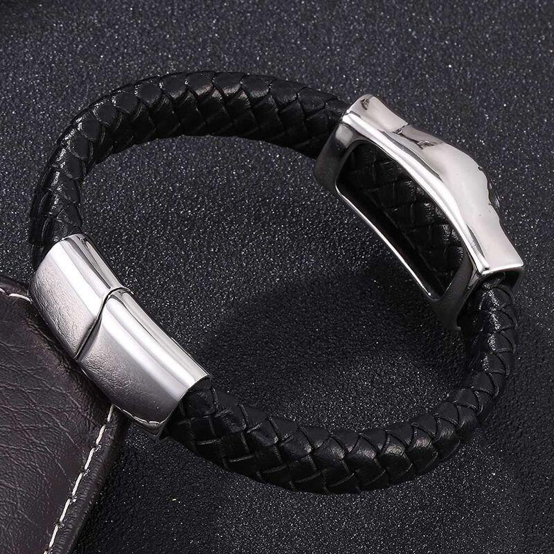 Punk Bird Bracelet Genuine Leather Bracelet Fashion Clasps Male Charm Bangles Male Jewelry Gifts