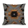 Home Decor Nordic Brown Geometric Ornament Pillow Cover Sofa Chair Printed Car Cushion Cover