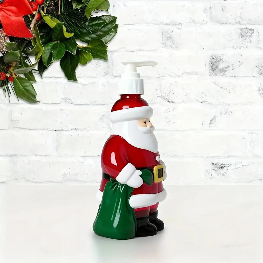 10.48oz Bathroom Dispenser Seasonal Decorative Reusable Hand Soap Dispenser Christmas Soap Dispenser Home Decoration Ornaments