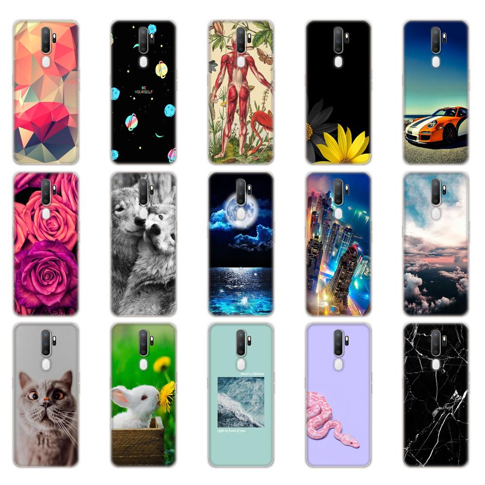 Pouzdro Pro Oppo A9 A5 2020 Pouzdro Měkké TPU Kryt na Zadní Stranu Telefonu Pro OPPOA9 OPPOA5 Coque Silikonové Pouzdro 6.5" Kůže nárazuvzdorná roztomilá