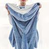 Soft Plush Wearable Shark Blanket Cartoon Animal Onesie Pajamas Cosplay Costume Sleep Bag for Adults Kids Flannel Pink Blue