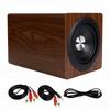 Actieve Subwoofer 6,5 Inch 100W Eikenkleur Onafhankelijke Actieve Diepe Bas Speaker voor Thuis US Stekker