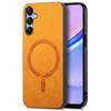 For Samsung Galaxy A15 4G/A15 5G Leather Back Case Compatible with MagSafe Skin-Touch Phone Cover