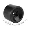 PUENTE Juego de 4 ruedas para patineta de PU de calidad superior de 70 x 51 mm, ruedas para tabla larga (Negro)