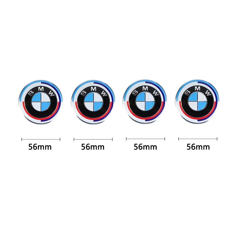 UZIS8 4Pcs 56MM/68MM Car Styling Wheel Center Cap Hub Covers For BMW G32 G30 G01 G02 G05 G06 G07 G26 G23 G22 F40 F20 Badge Accessories