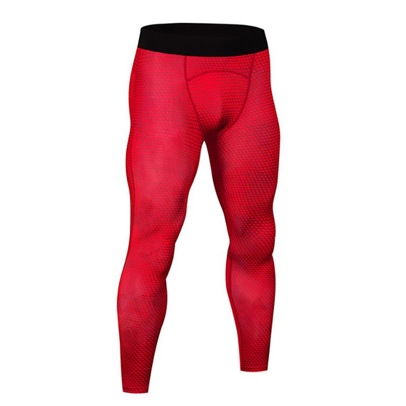Men's Summer High Elasticity Fitness Leggings - Breathable, Quick-Drying Compression Running & Training Base Layer Pants