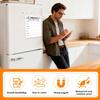 Magnetic Weekly Meal Planner for Refrigerator, 8x12'' Dry Erase Menu Board, Stain Resistant Whiteboard, Strong Magnetic Backing, Ideal for Families,