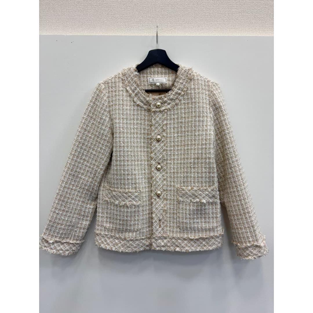 ROPE PICNIC Tweed Jacket No Color L Beige