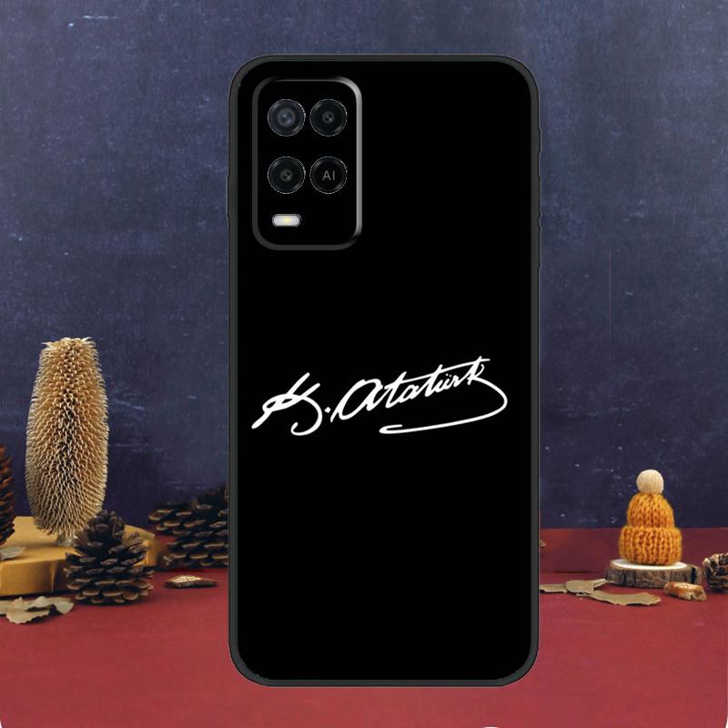 Turkey Mustafa Kemal Ataturk For OPPO A58 A78 A98 A15 A16 A17 A76 A96 A77 A52 A72 A5 A9 A79 A94 A74 A57S A53S A54S Case
