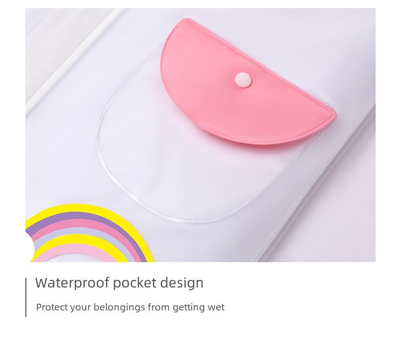 Kinder Wasserdichter Ganzkörper-Regenmantel mit Rucksack - Neuer 2025er Stil für Grundschuljungen und -mädchen