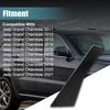 GXARTS Exterior Right Side Rear Door C Pillar Trim Window Cover Trim Applique 57010448AJ 57010448AK Compatible with Jeep Grand Cherokee 2011 2012