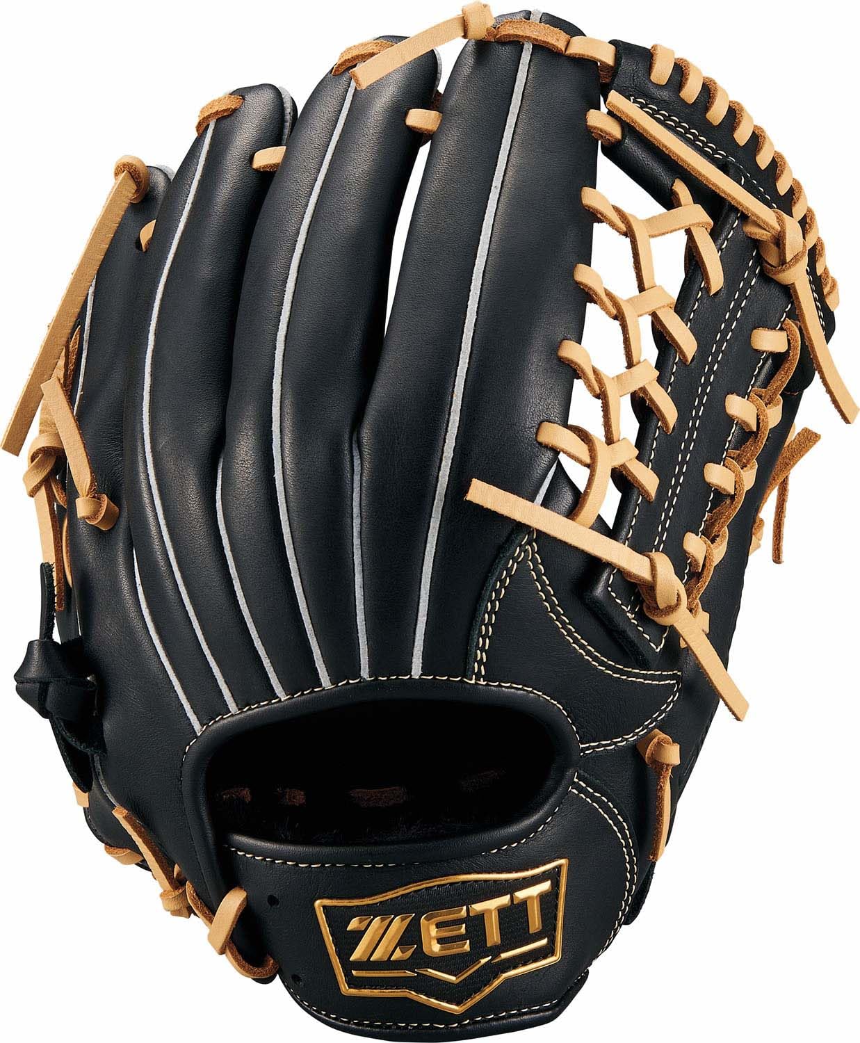 

ZETT Youth Baseball Soft Steer Black x Pastel Brown BJGB74440 Glove, Series, All-Around, Left-Handed Throw, (1932),