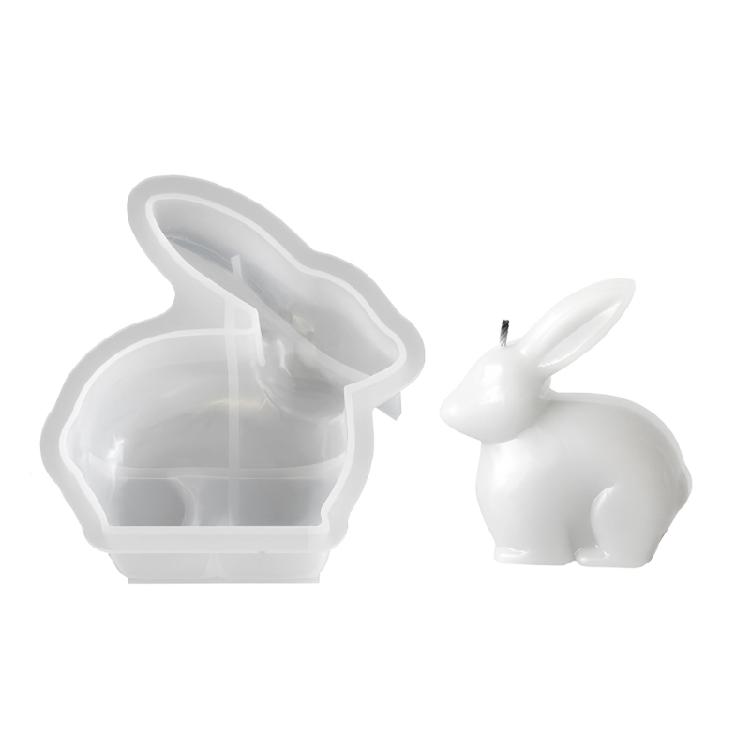

Easter Hare Figurine Silicone Molds Multipurpose Silicone Candle Mold for Resin Casting Candle Soap Chocolate Baking