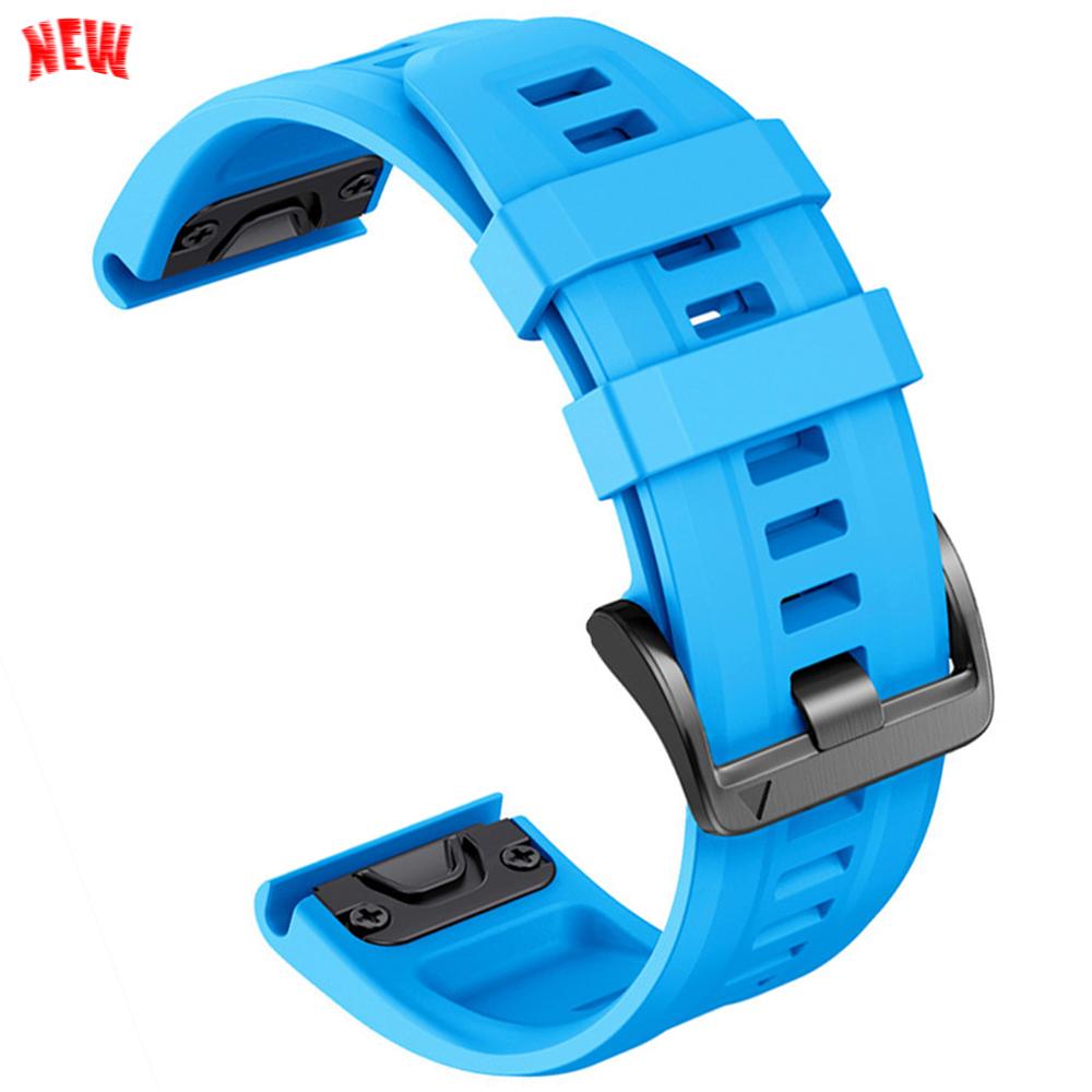 22mm 26mm Silicone QuickFit Sports Strap For Garmin Epix PRO Instinct 3 Quatix/DELTA/TACTIX/Fenix 6XPro 7 E 8pro 5XPlus Bracelet