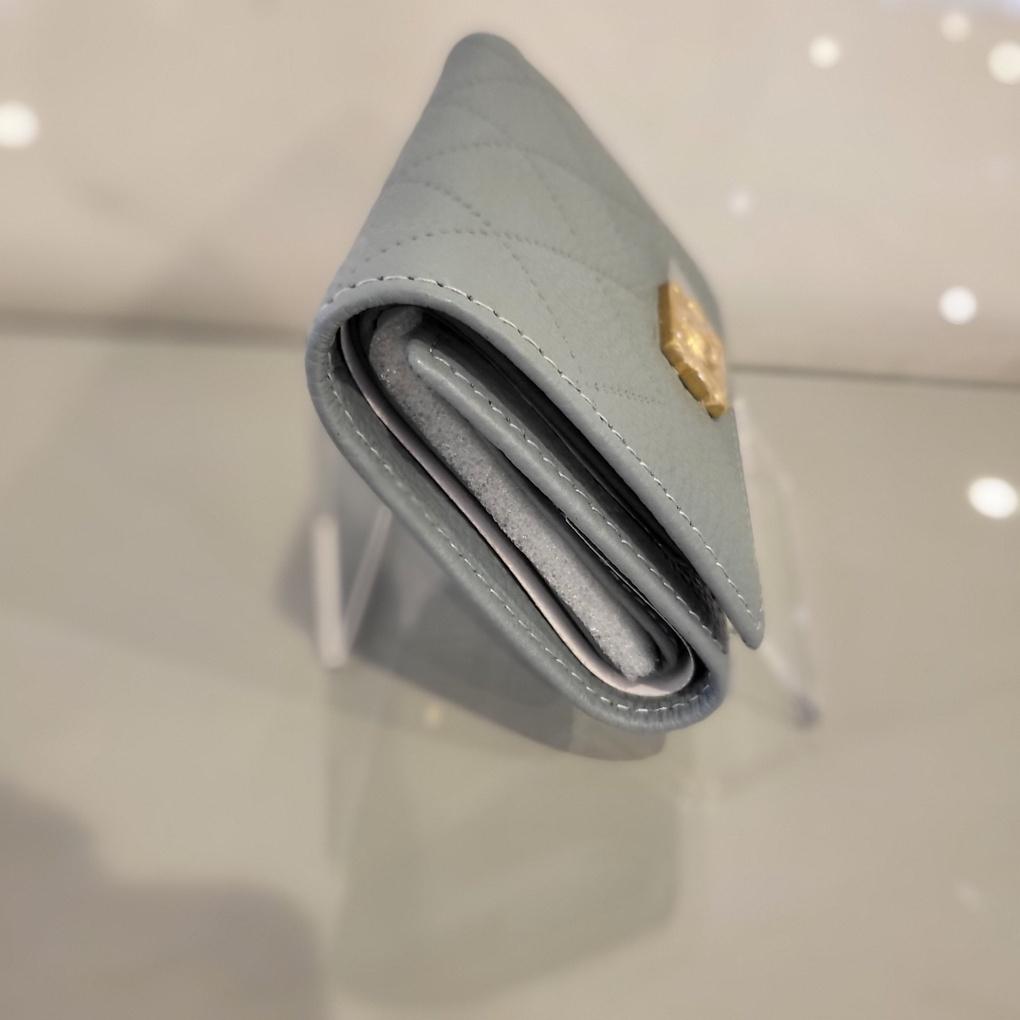 Moncross 9128BLAW Cute Women's Mini 3-Stitch Cowhide Bifold Wallet