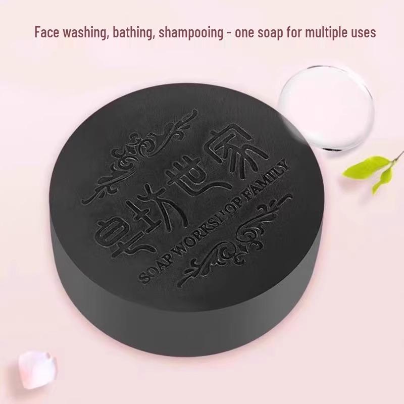 Polygonum Multiflorum & Ginseng Shampoo Soap - Essential Oil Bath & Skin Care, Refreshing Formula