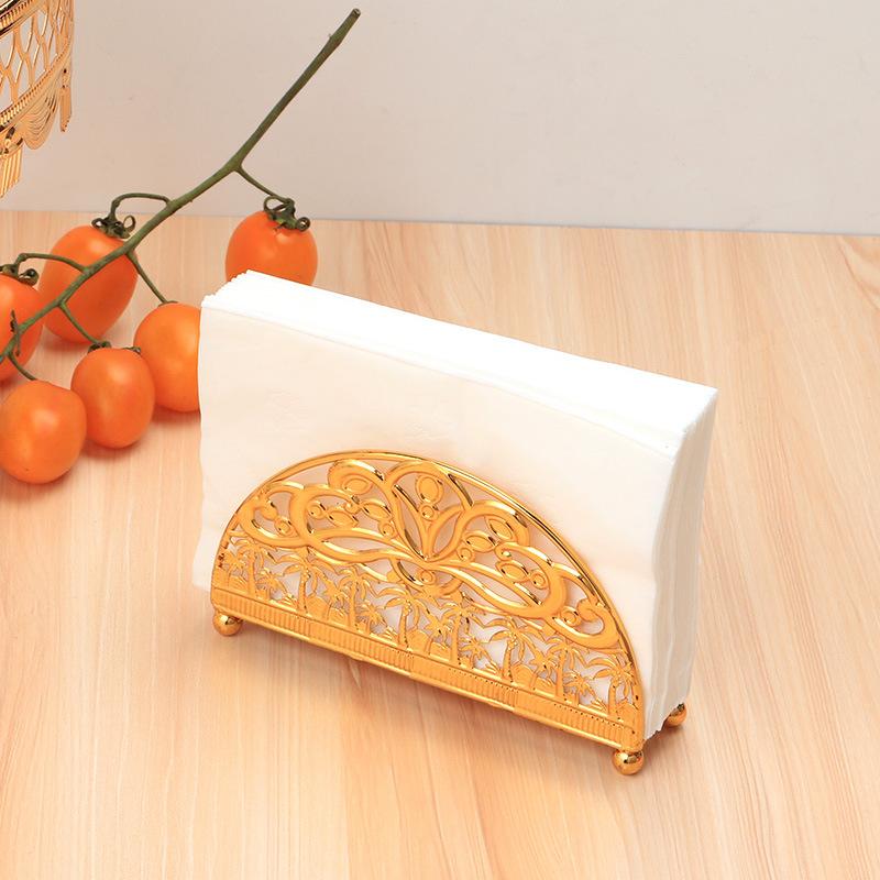 Buy Table Tissue Storage Holder Wrought Iron Retro Western Restaurant ...