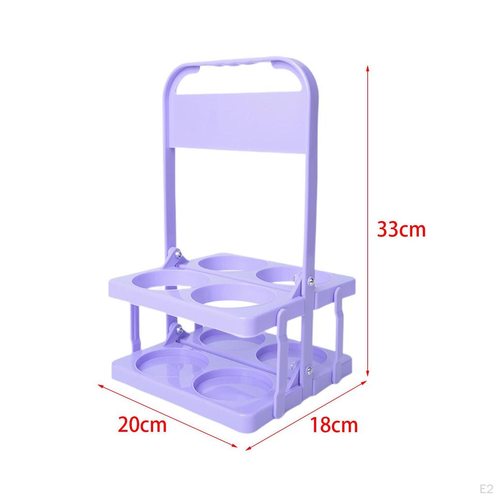 Sport Wasser Flasche Träger 4 Flaschen Kapazität Folding Praktische Handheld Bier Rack