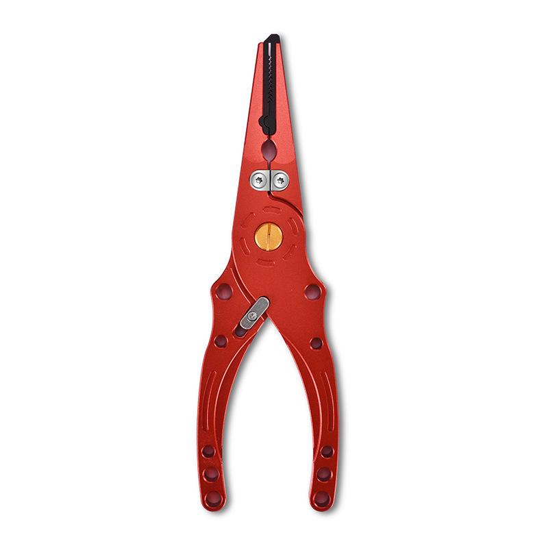 Multifunctional Aluminum Alloy Fishing Pliers with Fish Gripper & Long Nose Hook Remover