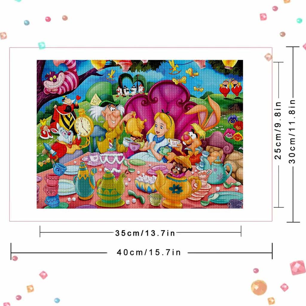 DIY Diamond Painting Princesses At The Dinner Party Cross Stitch Kit Mosaic Art Diamond Painting Full Circle Diamond Home Decoration