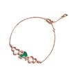 High-End Qilin Family 18K Rose Gold Bracelet with Red Chalcedony & White Mother-of-Pearl