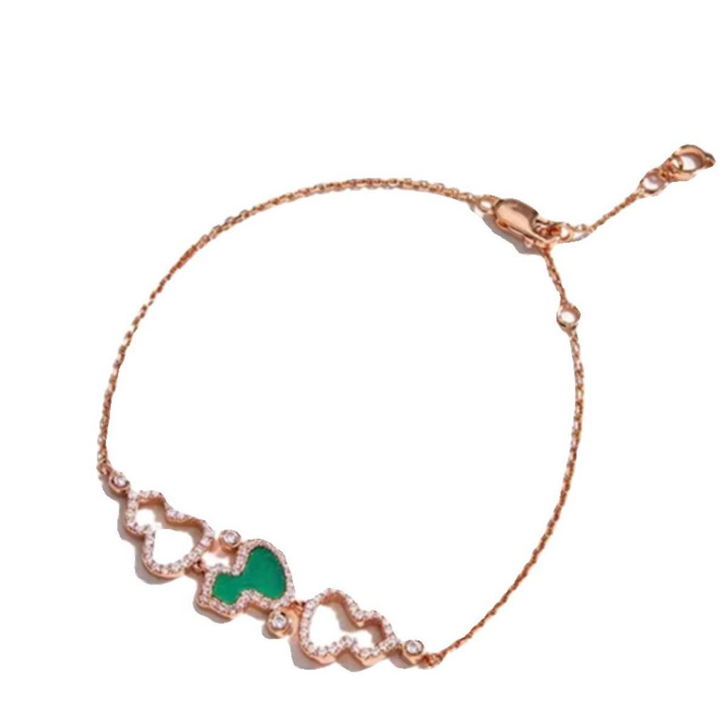High-End Qilin Family 18K Rose Gold Bracelet with Red Chalcedony & White Mother-of-Pearl