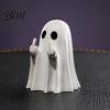 Contenitore Porta Cancelleria Ufficio Figurine Fantasma Dito Medio di Halloween Portapenne Gesto Spettrale Resina Organizer per Cancelleria Supporto Ornamenti Carini,