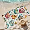 Owl & Leaves Beach Towel – Quick-Dry, Lightweight Microfiber Bath Towel for Travel, Pool, Shower, Sports & Outdoor Use