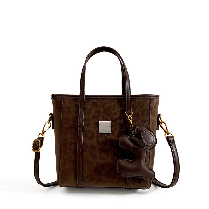 

OGAR Ретро Матовая Сумка-Ведро Через Плечо с Принтом Леопарда One Size