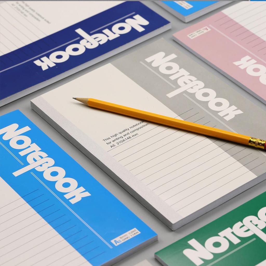 Qinglian A5 Student Notebook - Thick, Softcover Exercise Book for Office and School Stationery.
