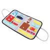 Activity Sensory Board Portable Zip Button Basic Skills Foldable Sensory Board with Carry Handle