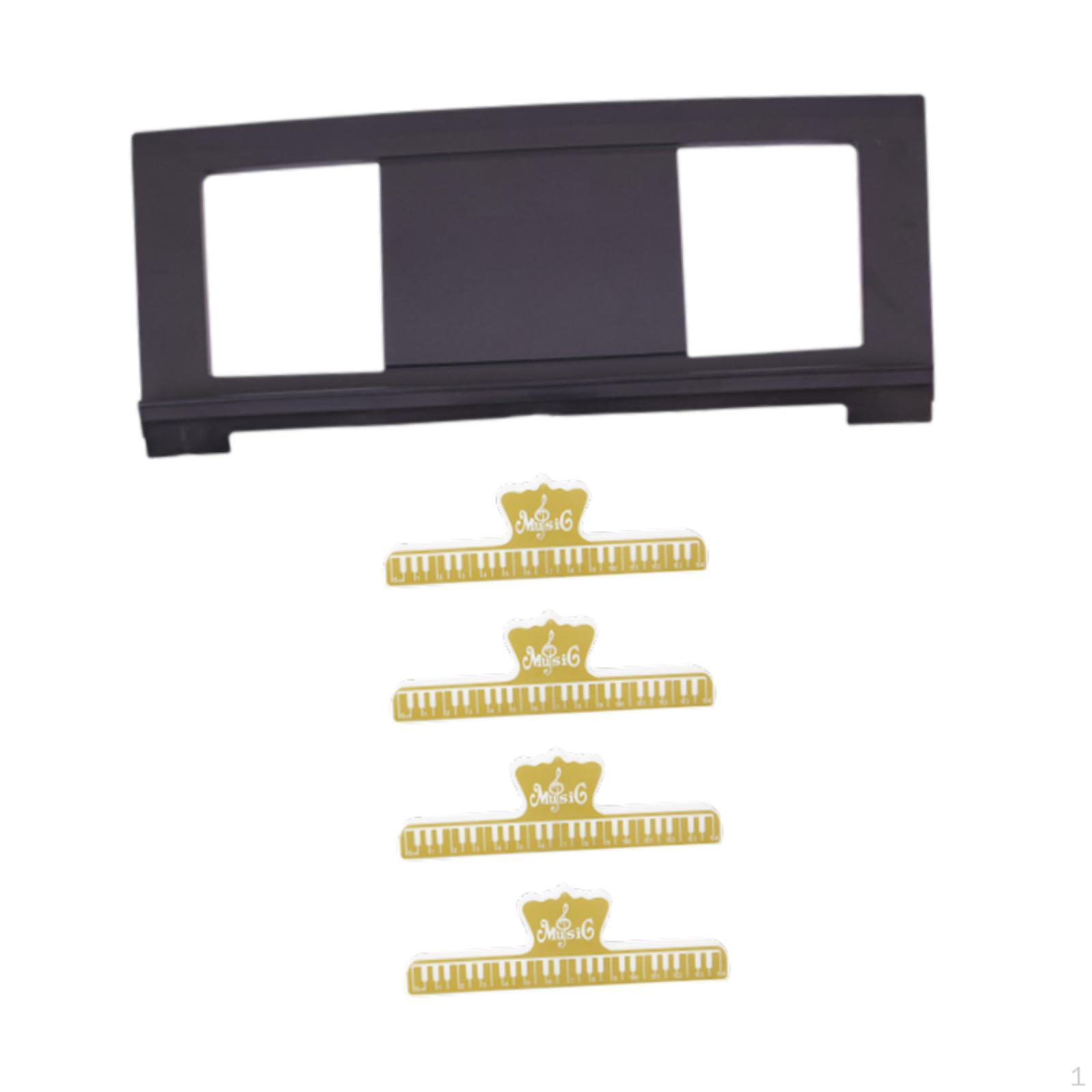 

Компактная клавиатура, держатель для нот, решение для хранения для начинающих With four gold clips