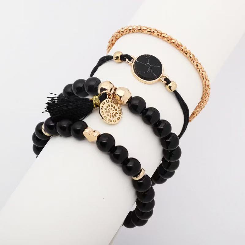 JYL TS Bracelet Heart Pendant  Necklace Set Enhances Romantic Elegance