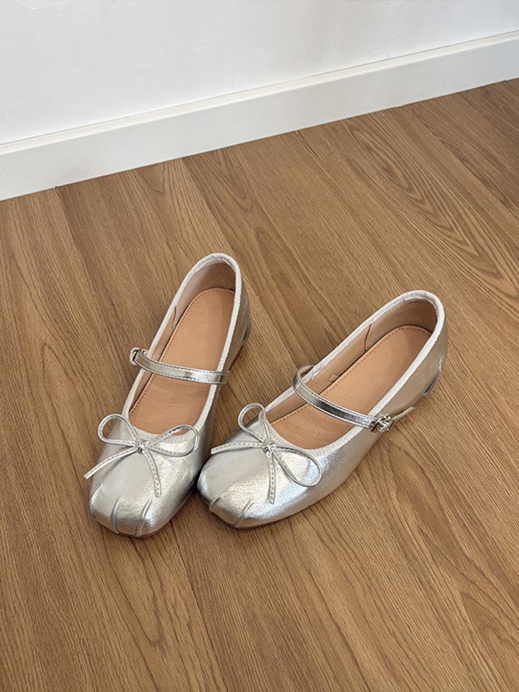 

Fashion 2025 New Mary Jane Flat Shoes Women s Summer Korean Style French Gentle Fairy Casual Polyurethane Upgraded Version Rubber Sole 35
