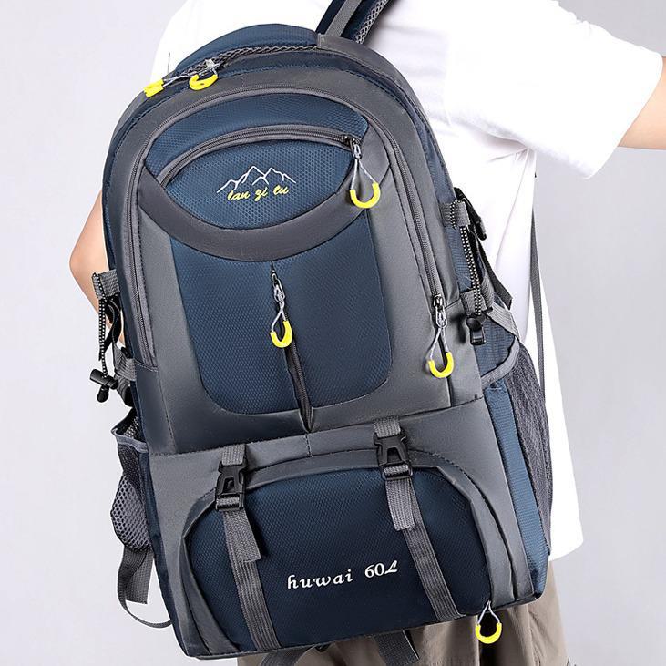 Stylish Multi-Compartment Hiking Backpack: Large Capacity for Outdoor Camping and Cross-Border Travel